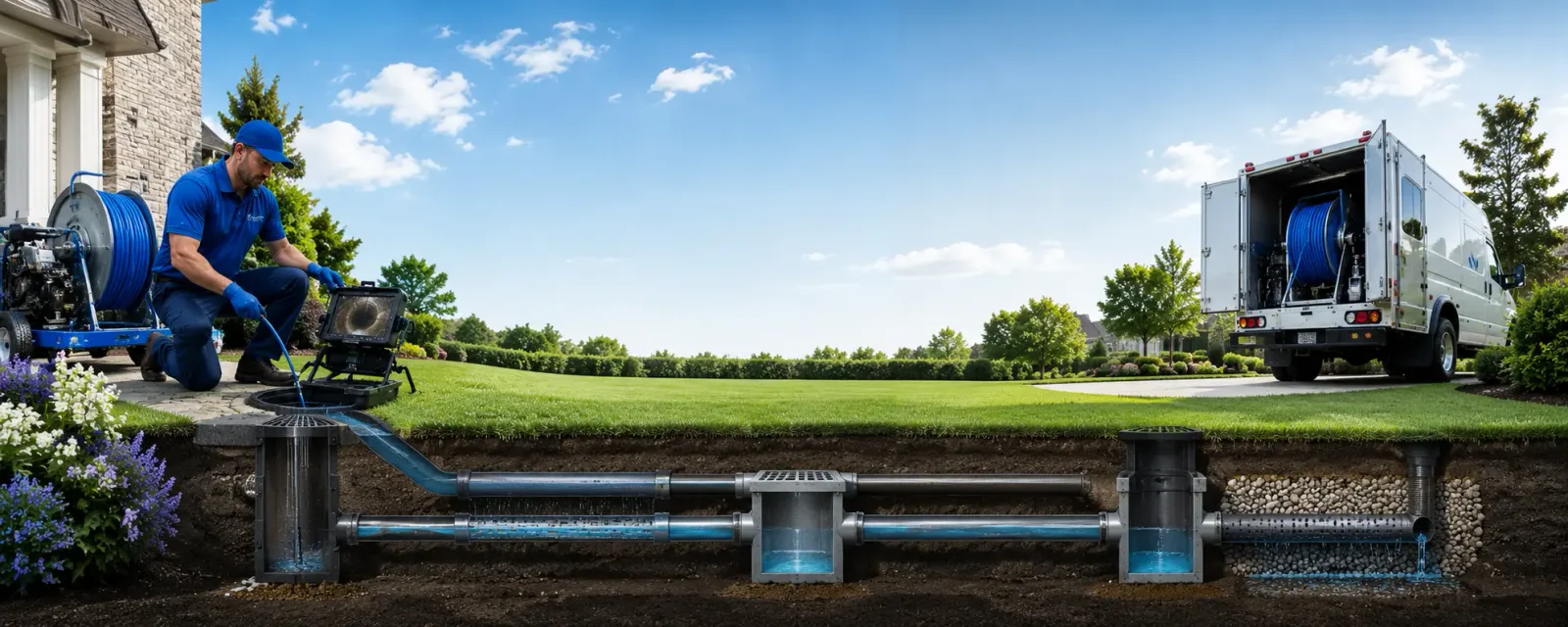 Outdoor drain cleaning information for Gates, TN